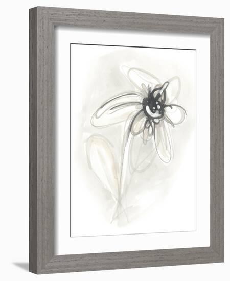 Neutral Floral Gesture V-June Erica Vess-Framed Art Print