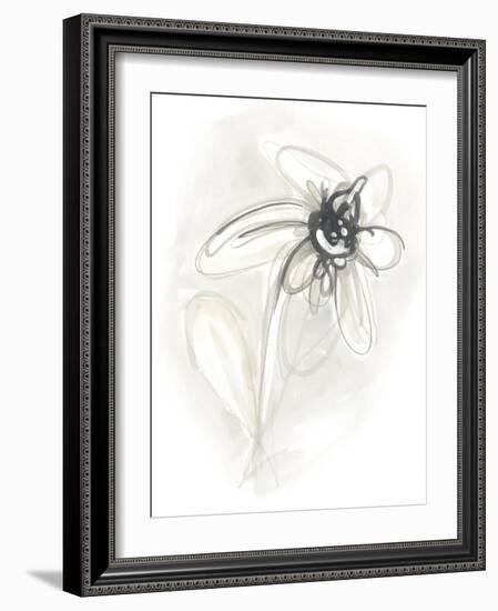 Neutral Floral Gesture V-June Erica Vess-Framed Art Print