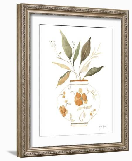 Neutral Floral II-Janet Tava-Framed Art Print