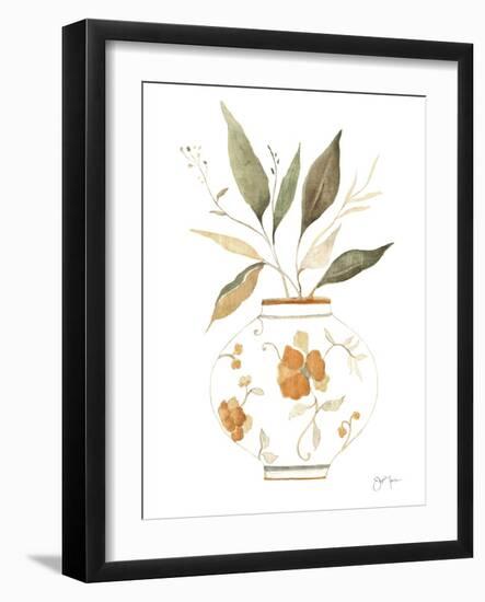 Neutral Floral II-Janet Tava-Framed Art Print