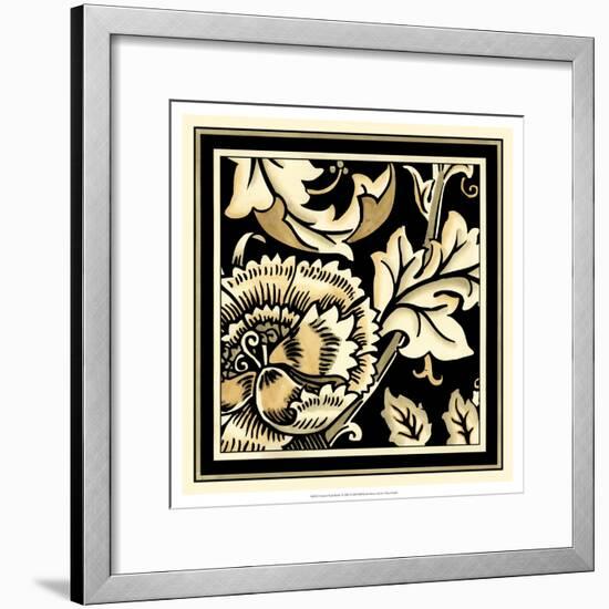 Neutral Floral Motif III-Vision Studio-Framed Art Print