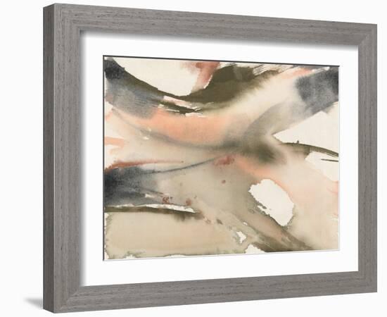 Neutral Fluidity II-Jennifer Goldberger-Framed Art Print