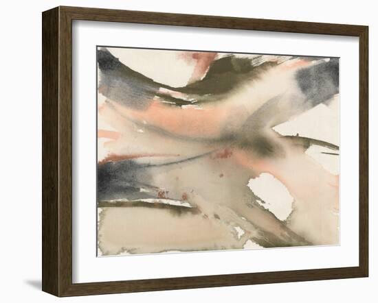 Neutral Fluidity II-Jennifer Goldberger-Framed Art Print