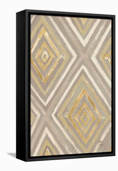 Neutral Ikats-Patricia Pinto-Framed Stretched Canvas