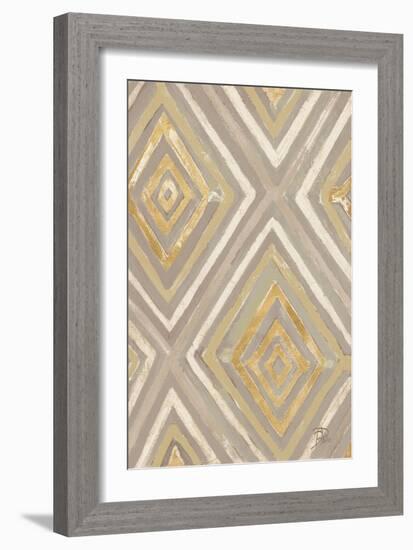 Neutral Ikats-Patricia Pinto-Framed Art Print