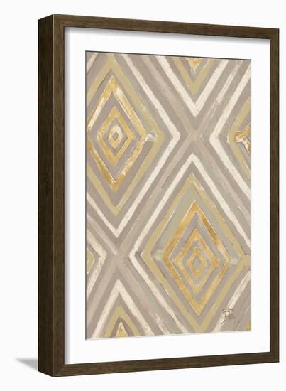 Neutral Ikats-Patricia Pinto-Framed Art Print