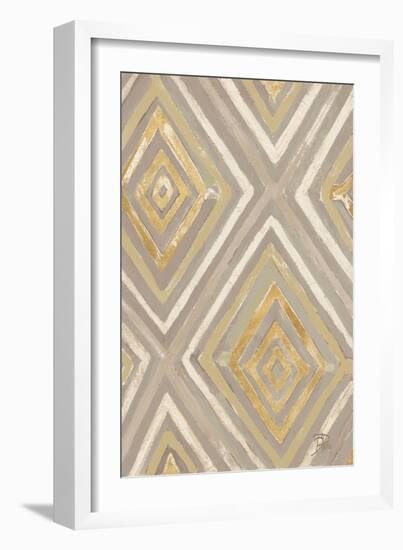 Neutral Ikats-Patricia Pinto-Framed Art Print