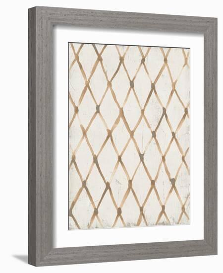 Neutral Lattice I-June Vess-Framed Art Print