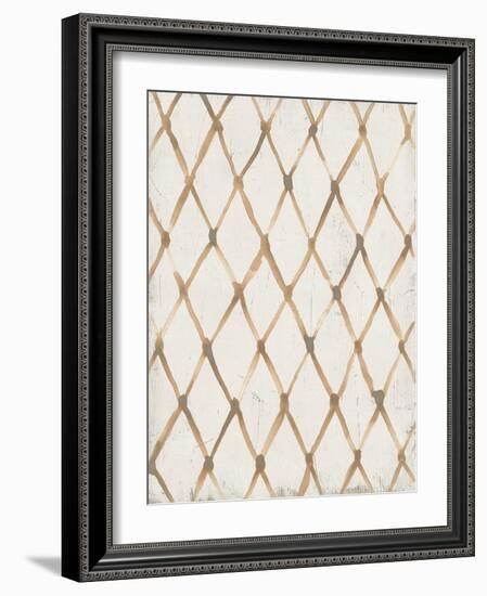 Neutral Lattice I-June Vess-Framed Art Print