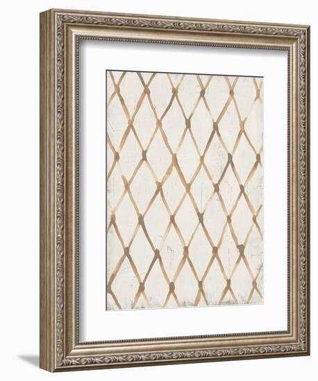 Neutral Lattice I-June Vess-Framed Premium Giclee Print