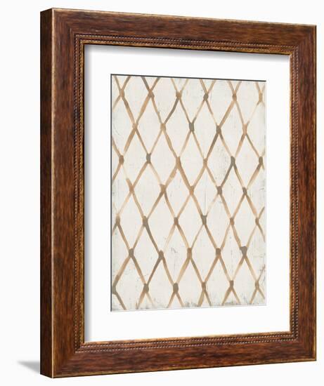 Neutral Lattice I-June Vess-Framed Premium Giclee Print