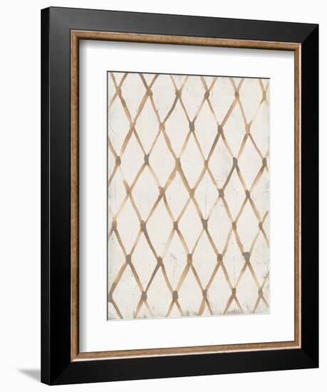 Neutral Lattice I-June Vess-Framed Premium Giclee Print