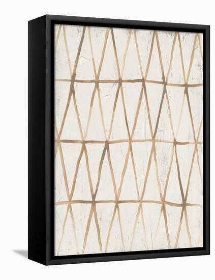 Neutral Lattice III-June Vess-Framed Stretched Canvas