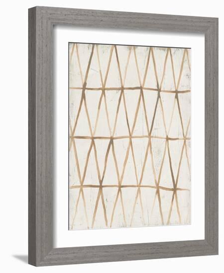 Neutral Lattice III-June Vess-Framed Art Print