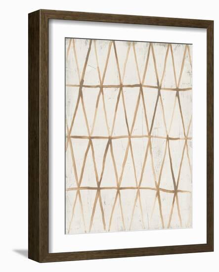 Neutral Lattice III-June Vess-Framed Art Print