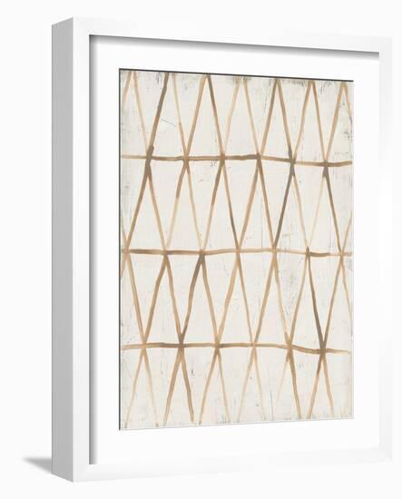 Neutral Lattice III-June Vess-Framed Art Print