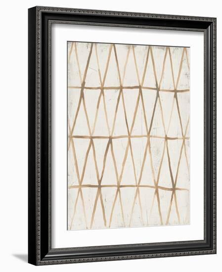 Neutral Lattice III-June Vess-Framed Art Print