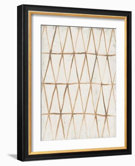 Neutral Lattice III-June Vess-Framed Art Print