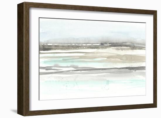 Neutral Mint Horizon I-Jennifer Goldberger-Framed Art Print