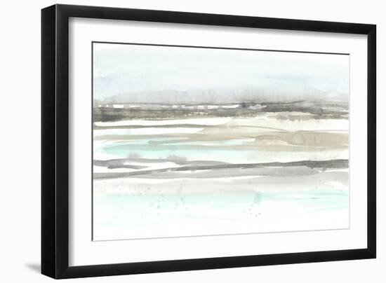 Neutral Mint Horizon I-Jennifer Goldberger-Framed Art Print