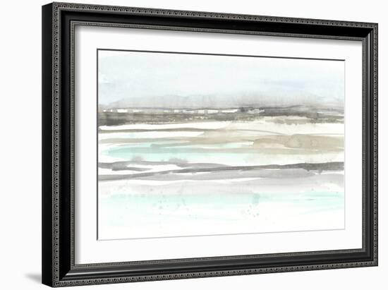 Neutral Mint Horizon I-Jennifer Goldberger-Framed Art Print