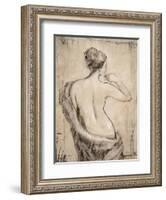 Neutral Nude Study II-Tim O'toole-Framed Art Print