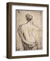 Neutral Nude Study II-Tim O'toole-Framed Art Print