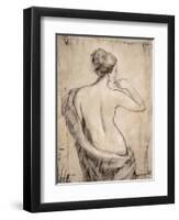Neutral Nude Study II-Tim O'toole-Framed Art Print