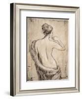 Neutral Nude Study II-Tim O'toole-Framed Art Print