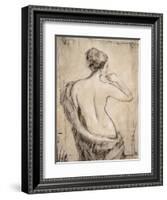 Neutral Nude Study II-Tim O'toole-Framed Art Print