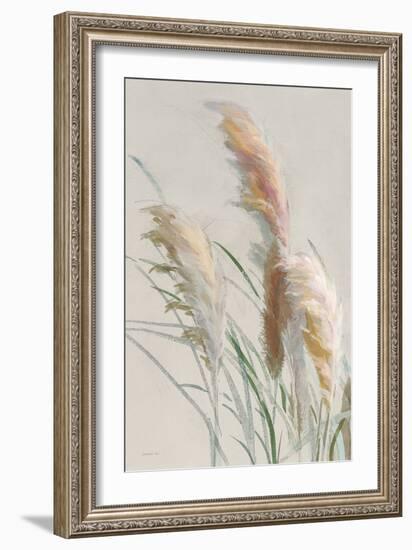 Neutral Pampas Grasses II-Danhui Nai-Framed Art Print