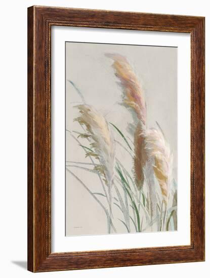 Neutral Pampas Grasses II-Danhui Nai-Framed Art Print