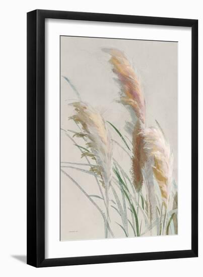 Neutral Pampas Grasses II-Danhui Nai-Framed Art Print