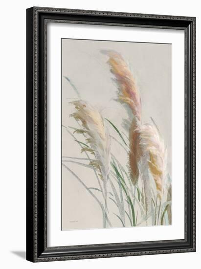 Neutral Pampas Grasses II-Danhui Nai-Framed Art Print