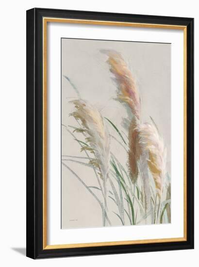 Neutral Pampas Grasses II-Danhui Nai-Framed Art Print