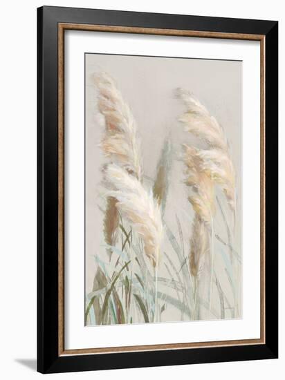 Neutral Pampas Grasses III-Danhui Nai-Framed Art Print