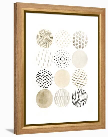 Neutral Pattern Play I-June Vess-Framed Stretched Canvas