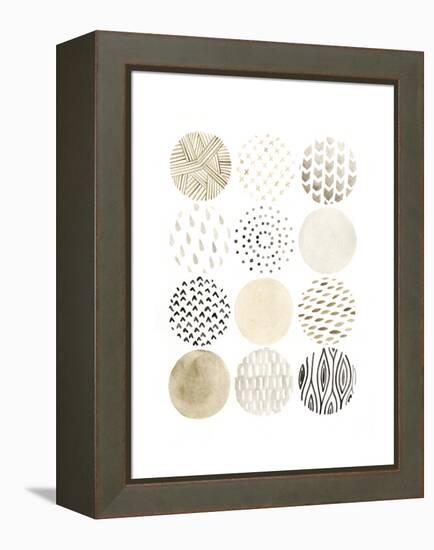 Neutral Pattern Play I-June Vess-Framed Stretched Canvas