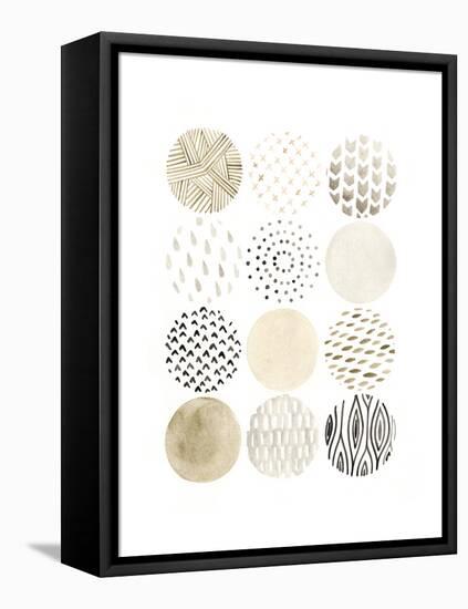 Neutral Pattern Play I-June Vess-Framed Stretched Canvas