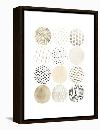 Neutral Pattern Play I-June Vess-Framed Stretched Canvas