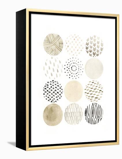 Neutral Pattern Play I-June Vess-Framed Stretched Canvas