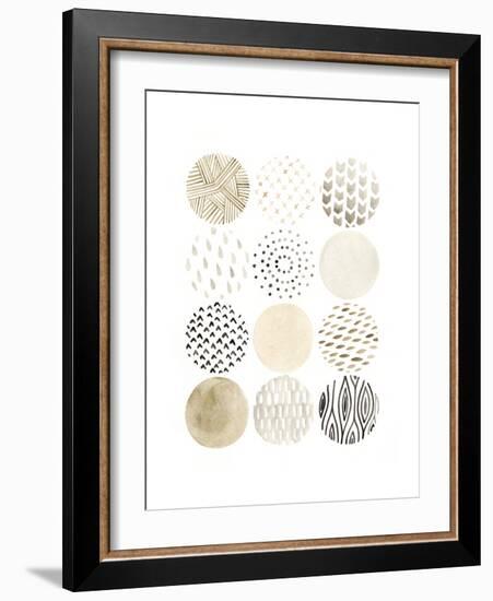 Neutral Pattern Play I-June Vess-Framed Premium Giclee Print