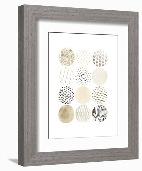 Neutral Pattern Play I-June Vess-Framed Art Print