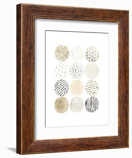 Neutral Pattern Play I-June Vess-Framed Art Print