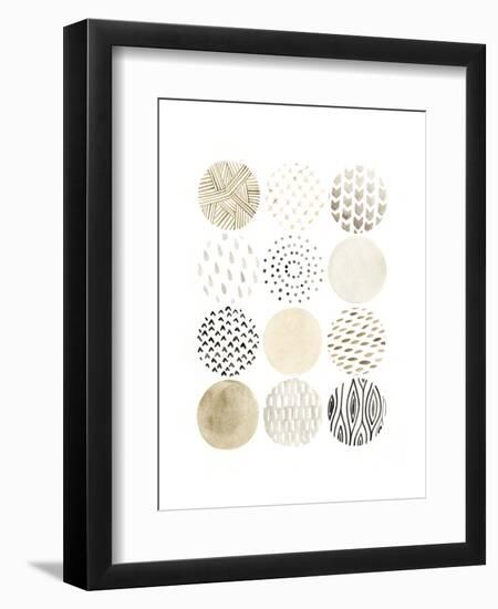 Neutral Pattern Play I-June Vess-Framed Art Print