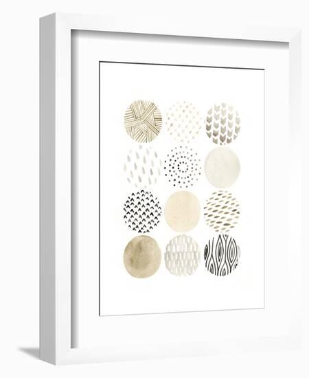 Neutral Pattern Play I-June Vess-Framed Art Print