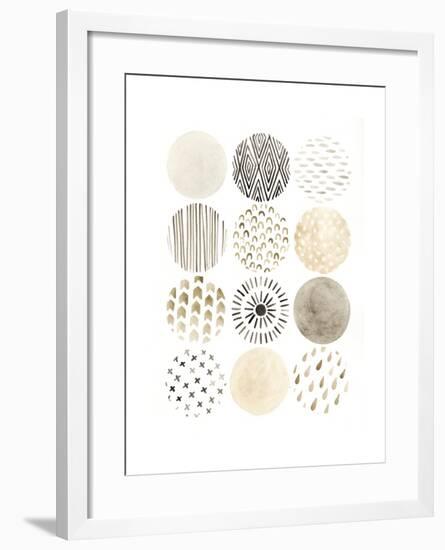 Neutral Pattern Play II-June Vess-Framed Art Print