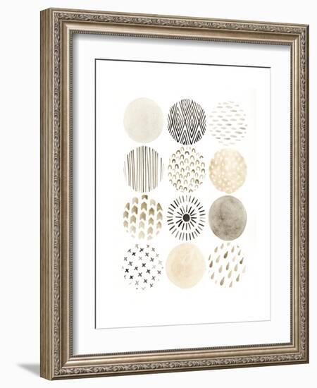 Neutral Pattern Play II-June Vess-Framed Premium Giclee Print