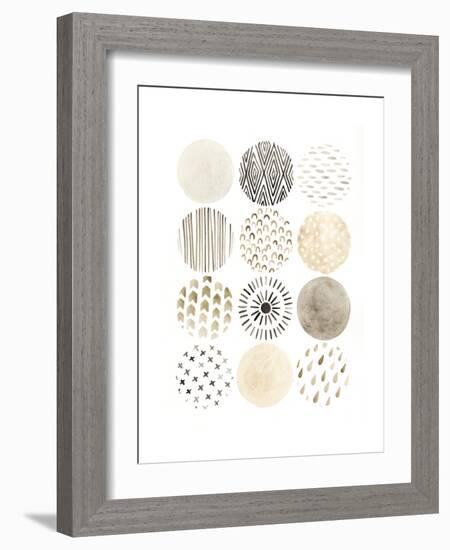 Neutral Pattern Play II-June Vess-Framed Premium Giclee Print