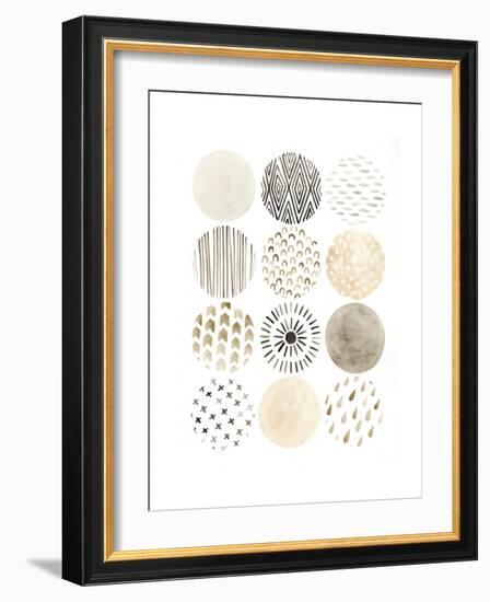 Neutral Pattern Play II-June Vess-Framed Premium Giclee Print